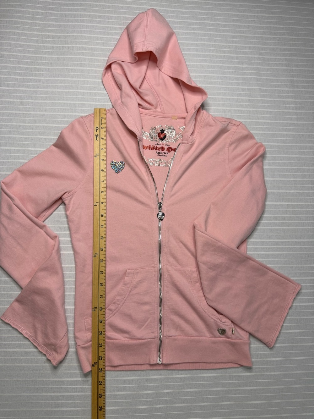 💕 Twisted Heart Pink Rhinestone Tracksuit Set – Size Small - Picture 10 of 14
